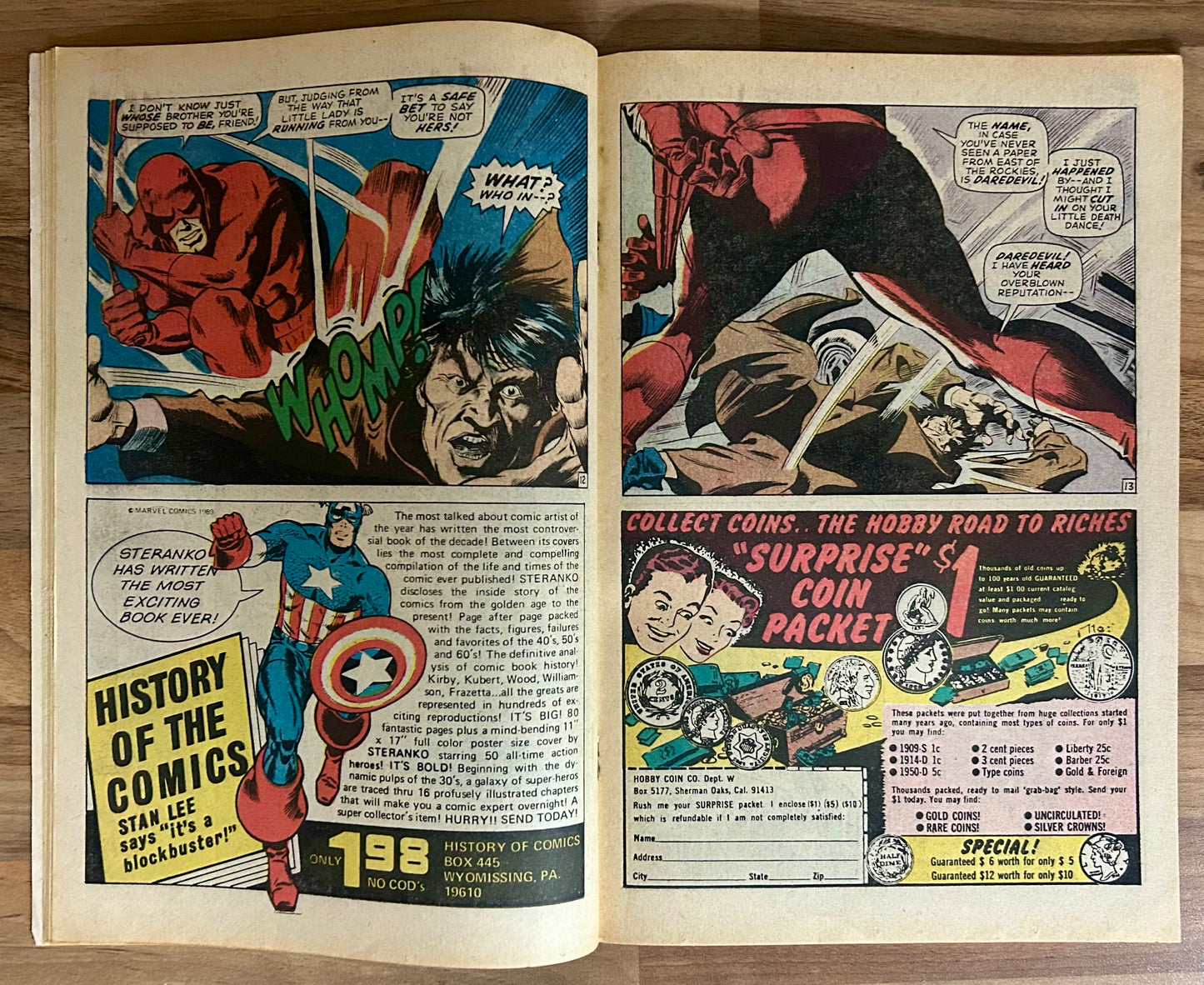 DAREDEVIL #65 [MARVEL COMICS] DIRECT 1970 VG+