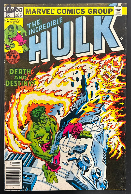 THE INCREDIBLE HULK #243 [MARVEL COMICS] NEWSSTAND 1980 VG/FN