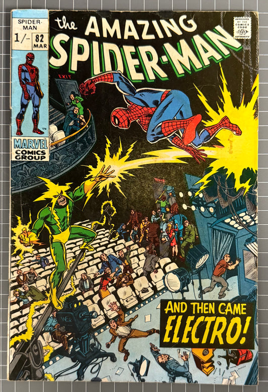 THE AMAZING SPIDER-MAN #82 [MARVEL COMICS] DIRECT 1970 GD