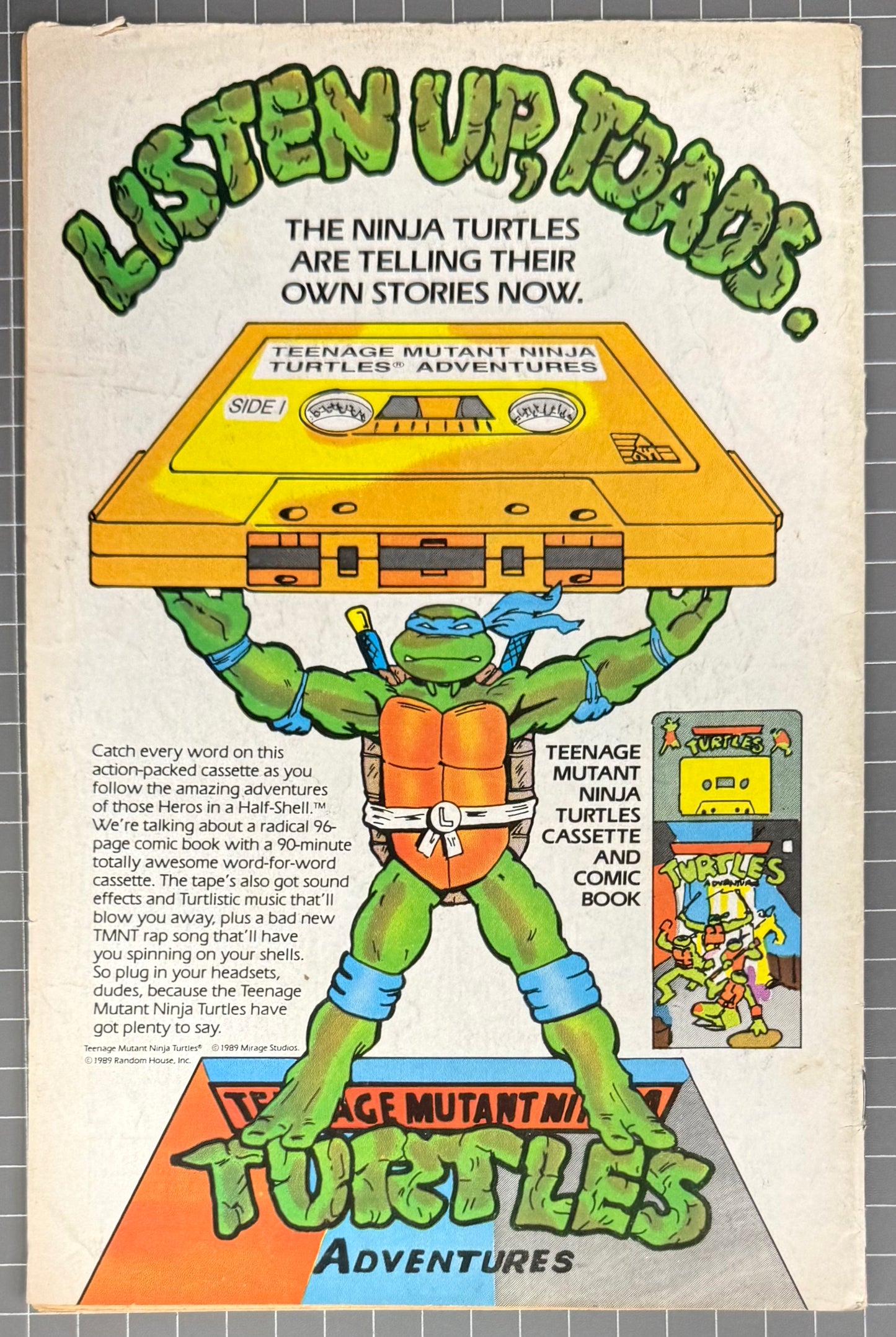TEENAGE MUTANT NINJA TURTLES ADVENTURES #2 [ARCHIE] COMIC 1989 VG-