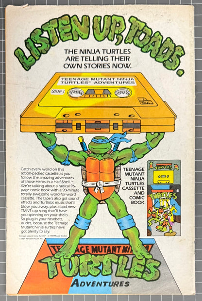 TEENAGE MUTANT NINJA TURTLES ADVENTURES #2 [ARCHIE] COMIC 1989 VG-