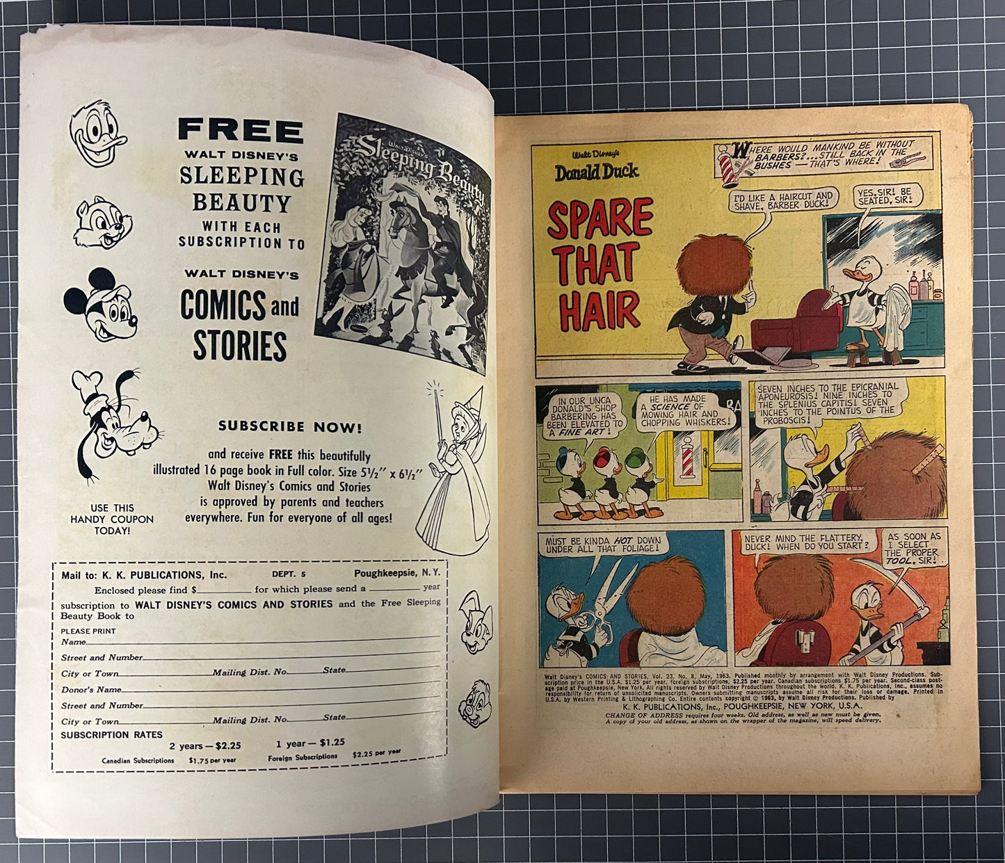 WALT DISNEY'S COMICS AND STORIES #272 [GOLD KEY] 1963 VG