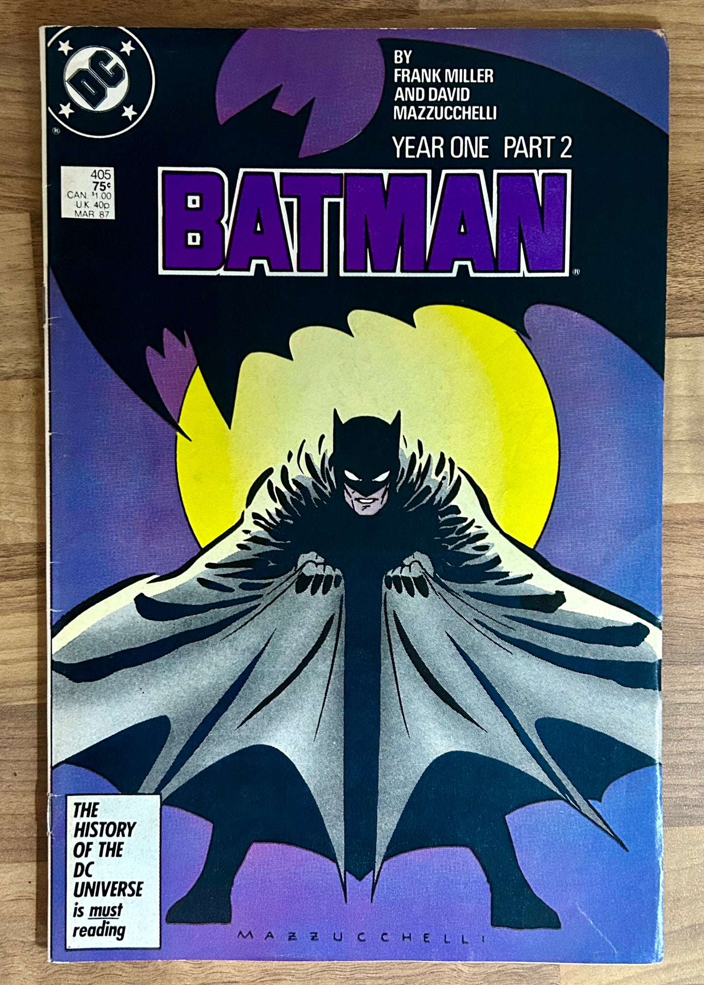 🔑 BATMAN #405 [DC COMICS] DIRECT *SARAH ESSEN & CARMINE FALCONE DEBUT* 1987