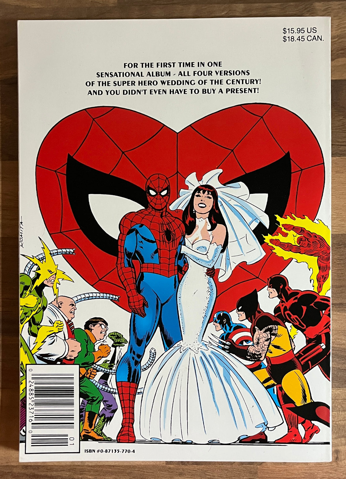 THE AMAZING SPIDER-MAN THE WEDDING [MARVEL COMICS] TPB 1991 1ST PRINTING