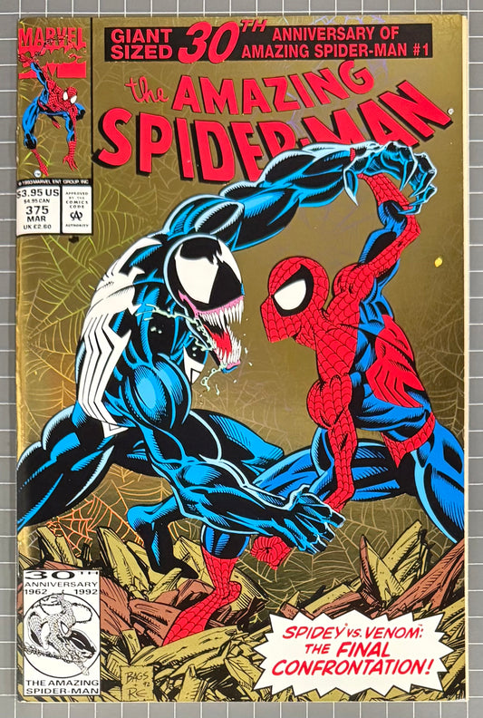 🔑 AMAZING SPIDER-MAN #375 [MARVEL COMICS] *1ST APP. ANN WEYING* 1993 VF/NM