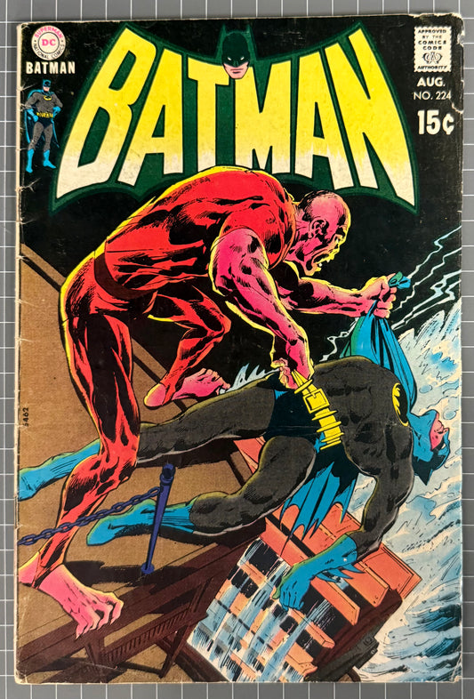 BATMAN #224 [DC COMICS] ***NEAL ADAMS COVER*** 1970 GD/VG
