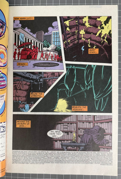 TEENAGE MUTANT NINJA TURTLES GIANT SIZE SPECIAL #7 [ARCHIE] DIRECT 1993 FN/VF