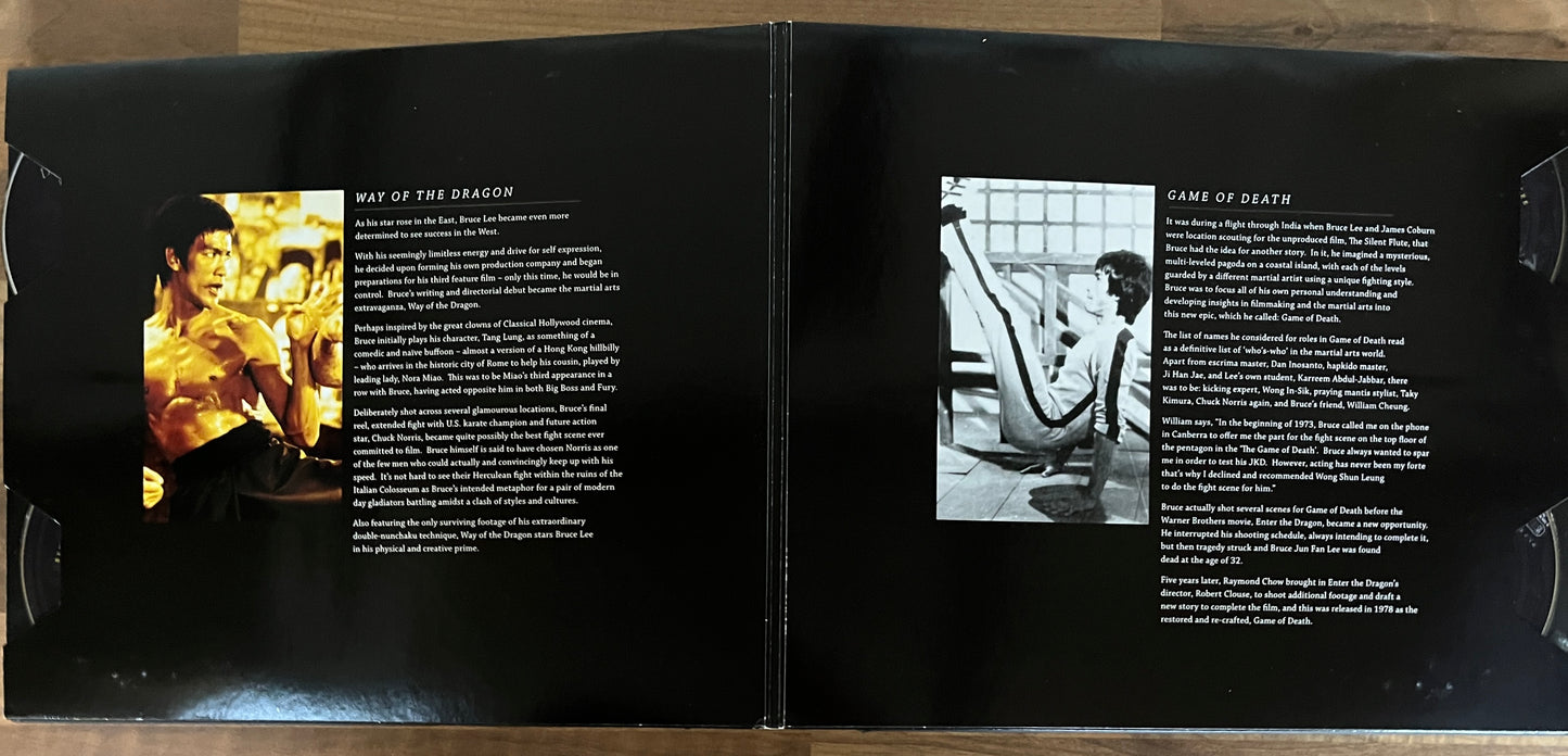 BRUCE LEE: THE DRAGON COLLECTION LIMITED EDITION BOX SET COLLECTOR'S ALBUM DVDs