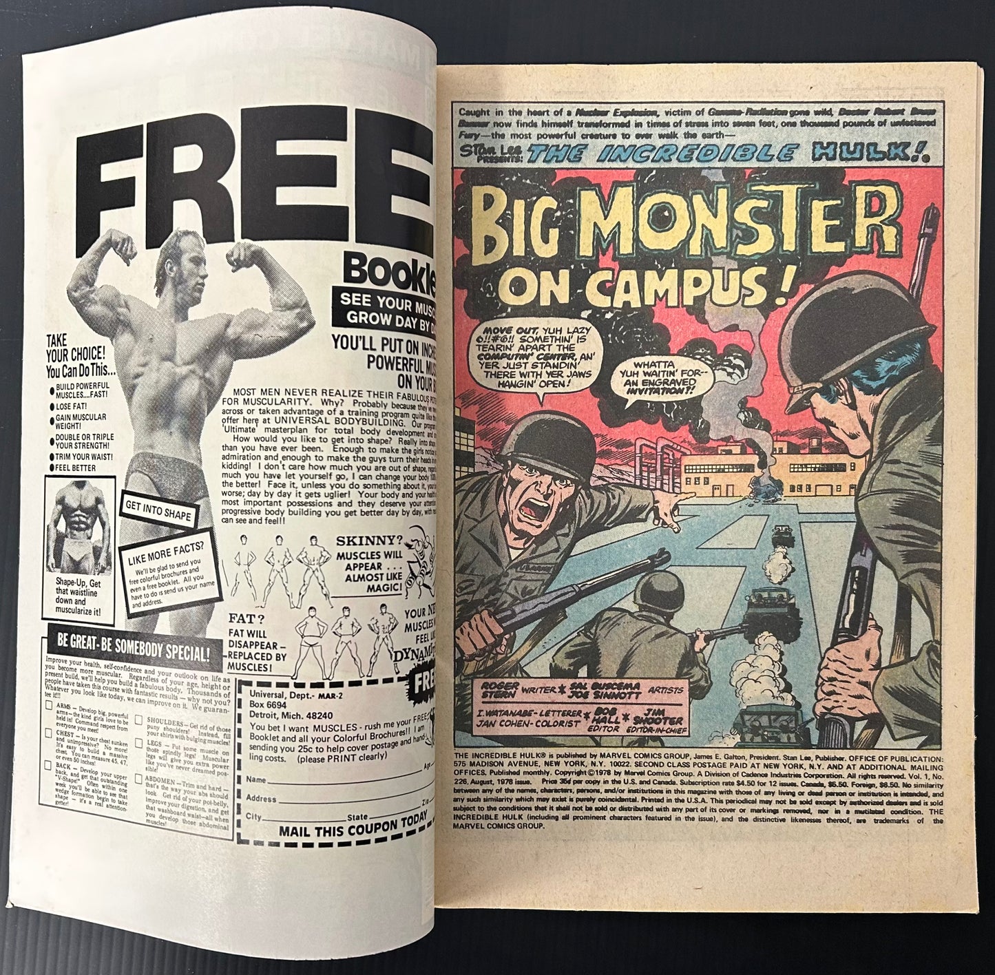 THE INCREDIBLE HULK #226 [MARVEL COMICS] NEWSSTAND 1978 VF