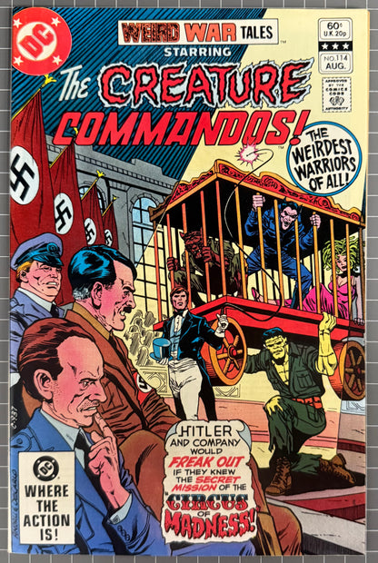 WEIRD WAR TALES: STARRING THE CREATURE COMMANDOS! #114 [DC] HITLER COVER 1982