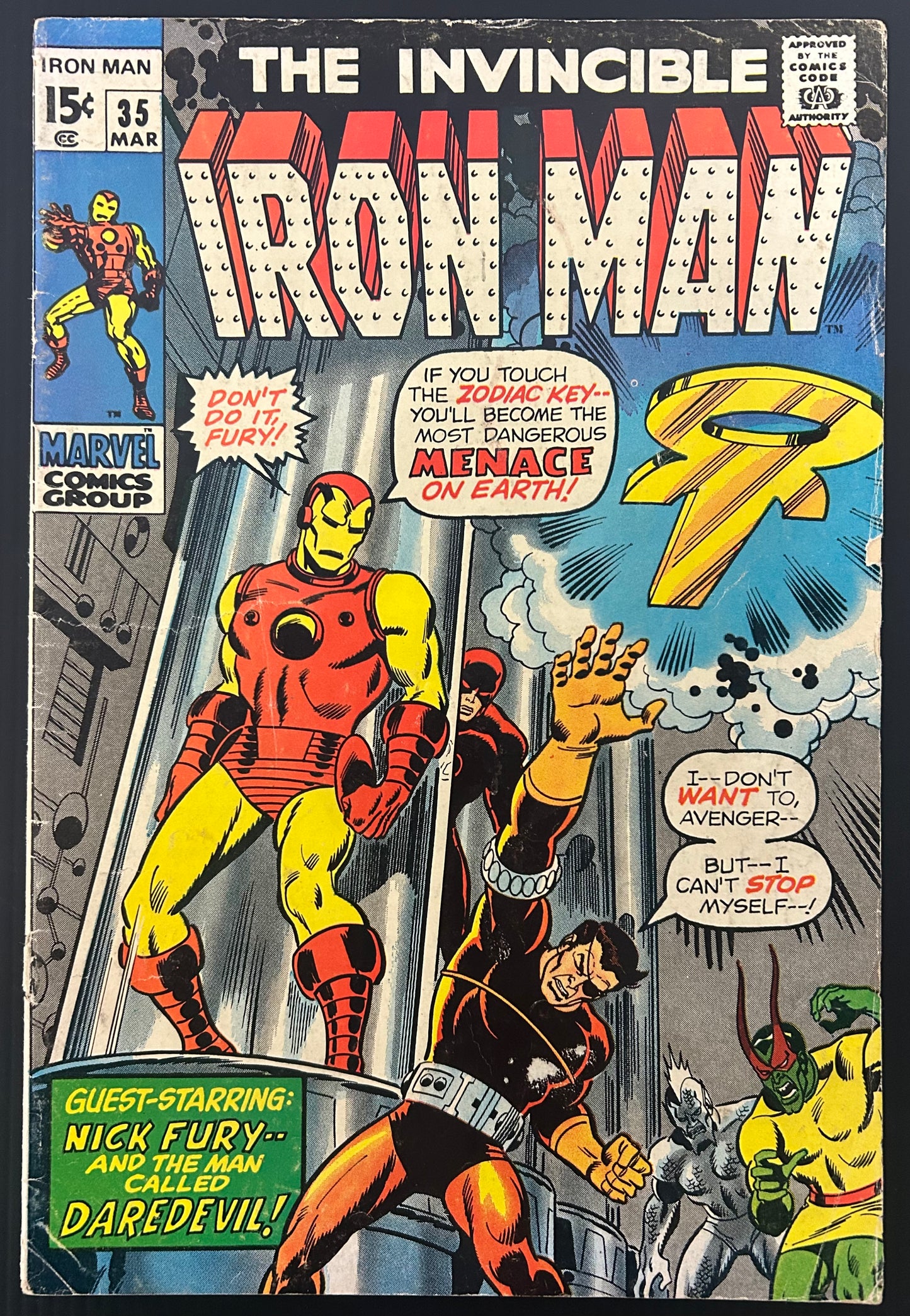 IRON MAN #35 [MARVEL COMICS] DIRECT 1971 VG-