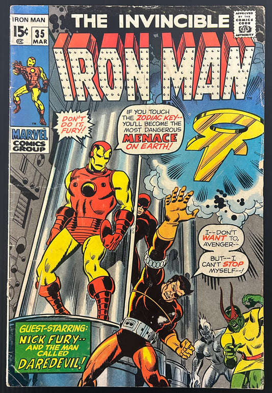 IRON MAN #35 [MARVEL COMICS] DIRECT 1971 VG-