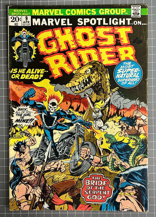 MARVEL SPOTLIGHT #9 [MARVEL COMICS] DIRECT 1973 VG+