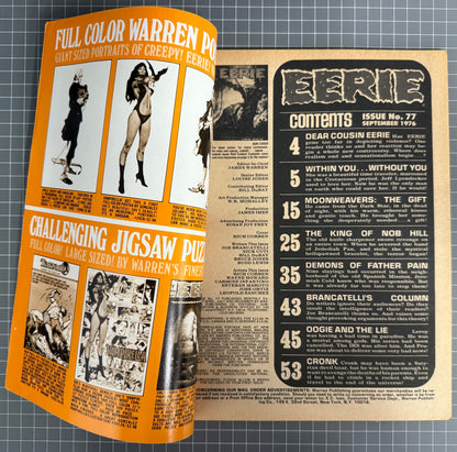 EERIE #77 [WARREN MAGAZINE] RICHARD CORBEN HORROR COMIC 1976 FN-