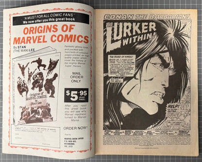 🔑 CONAN THE BARBARIAN #6 + POSTER [NEWTON COMICS] AUSTRALIAN COMIC 1975