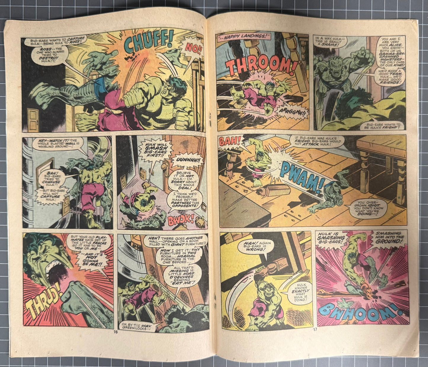 THE INCREDIBLE HULK #195 [MARVEL COMICS] DIRECT 1976 FN/VF
