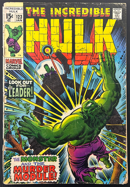 THE INCREDIBLE HULK #123 [MARVEL COMICS] DIRECT 1970 GD+