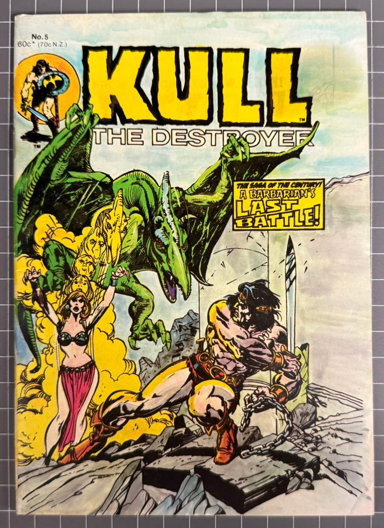 KULL THE DESTROYER #5 [YAFFA PUBLISHING] AUSTRALIAN MARVEL DIGEST COMIC 1981