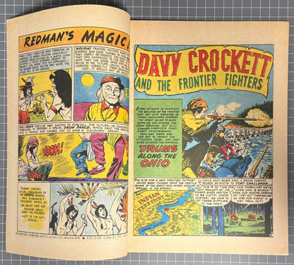 DAVY CROCKETT AND THE FRONTIER FIGHTERS #12 [COLOUR COMICS] AUSTRALIAN 1956