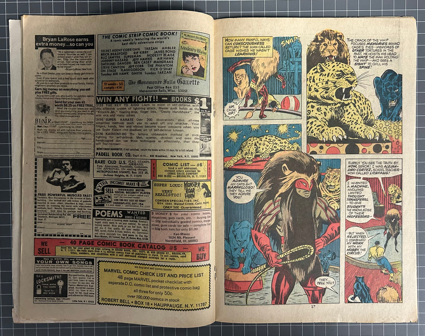 HERO FOR HIRE #13 [MARVEL COMICS] DIRECT 1973 GD/VG