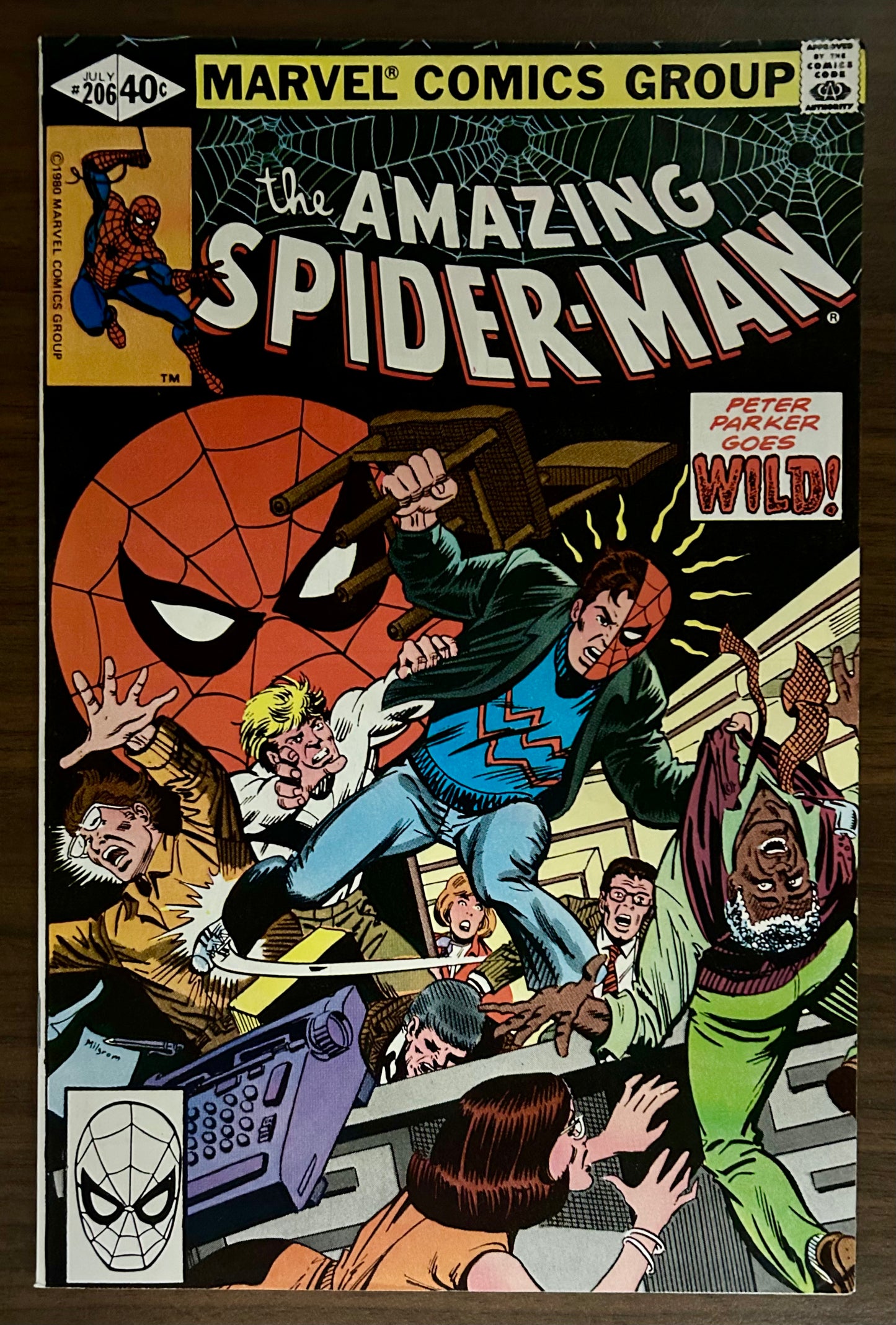 THE AMAZING SPIDER-MAN #206 [MARVEL COMICS] DIRECT 1980 NM