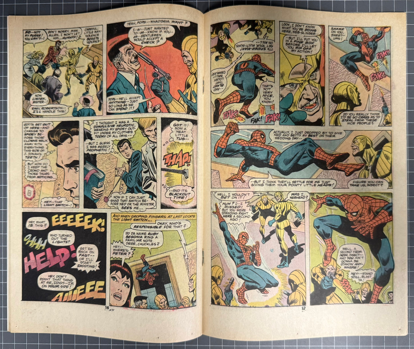 🔑 THE AMAZING SPIDER-MAN #156 [MARVEL COMICS] *1ST APP. MIRAGE* 1976 FN+