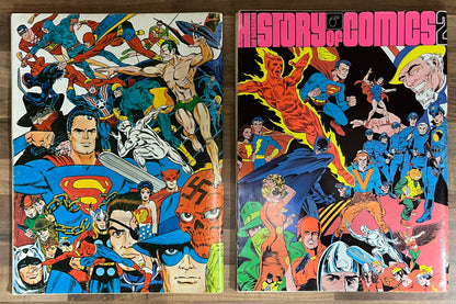 1970's JIM STERANKO The History Of Comics VOLUME 1 and 2 Oversized Supergraphics