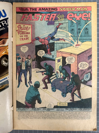 THE AMAZING SPIDER-MAN #222 [MARVEL COMICS] NEWSSTAND 1981 GD+