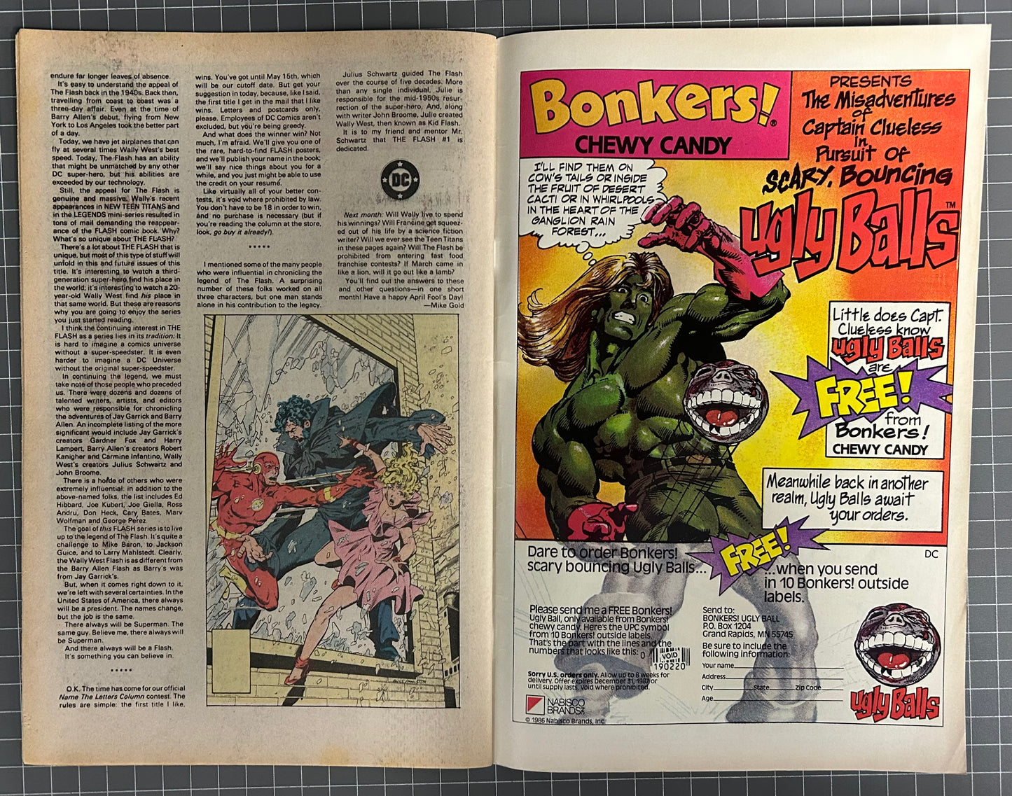 🔑 THE FLASH #1 [DC COMICS] NEWSSTAND *PREMIERE ISSUE* 1987