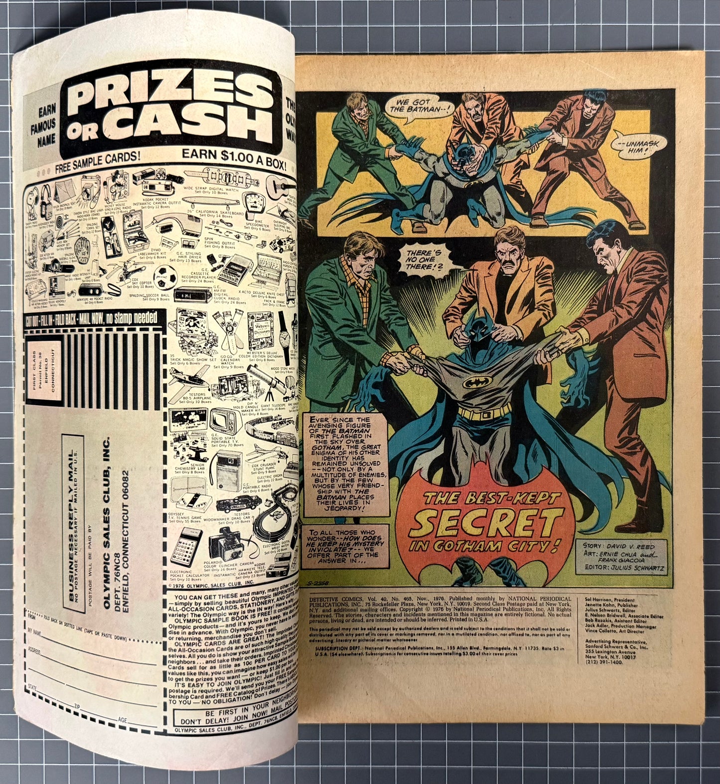 DETECTIVE COMICS #465 [DC COMICS] 1976 GD/VG