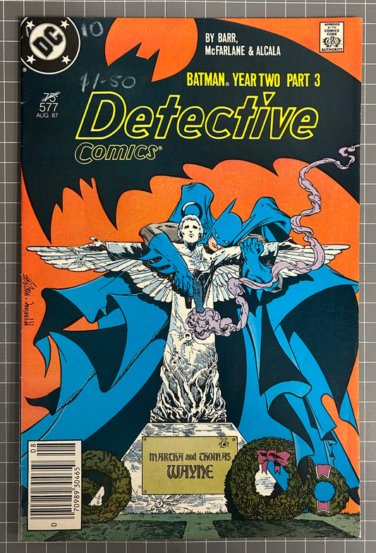 🔑 DETECTIVE COMICS #575 [DC COMICS] *YEAR TWO PART 3* NEWSSTAND 1987 VF-