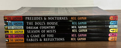 The Sandman Vol 1-6 TPBs Gaiman Vertigo Preludes Dolls House Season of Mists etc