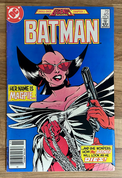 BATMAN #401 [DC COMICS] NEWSSTAND 1986 VF-