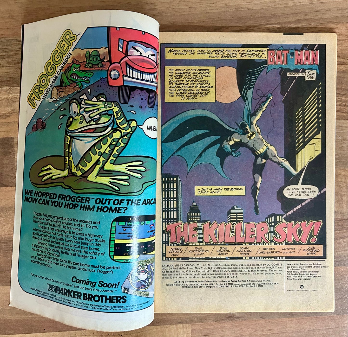 BATMAN #352 [DC COMICS] DIRECT 1982 FN/VF