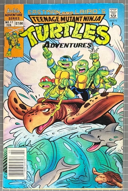 TEENAGE MUTANT NINJA TURTLES ADVENTURES #17 [ARCHIE] NEWSSTAND COMIC 1991 FN+
