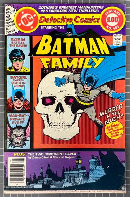 DETECTIVE COMICS #481 [DC COMICS] *JIM STARLIN COVER* 1978 FN+
