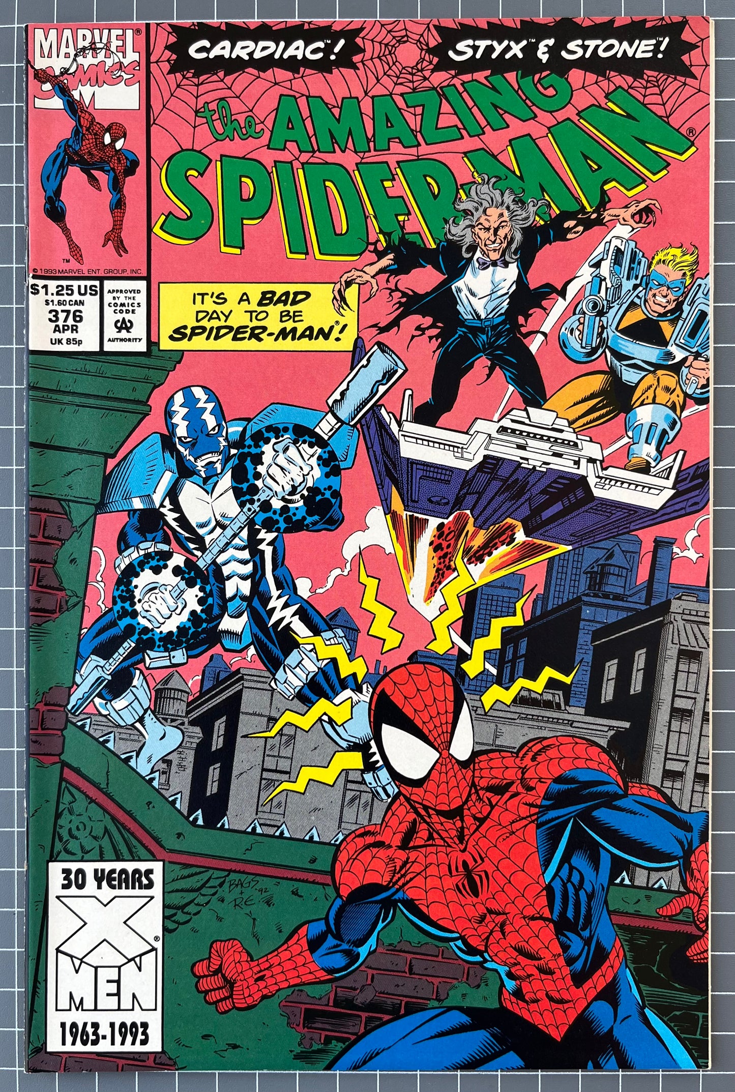 THE AMAZING SPIDER-MAN #376 [MARVEL COMICS] DIRECT 1993 NM-