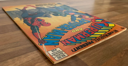 🔑 MARVEL TREASURY EDITION #28: SUPERMAN AND SPIDER-MAN [DC] COMIC 1981 VG+