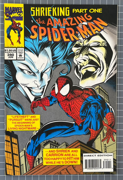 THE AMAZING SPIDER-MAN #390 [MARVEL COMICS] *SHRIEKING PART 1* 1994 VF/NM