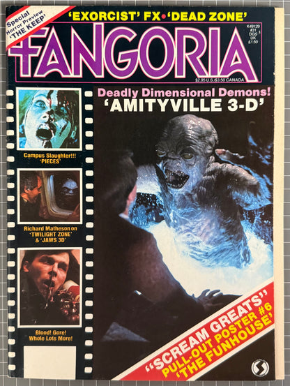 FANGORIA VOL. 1 #31 + POSTER [O'QUINN STUDIOS] HORROR MAGAZINE 1983