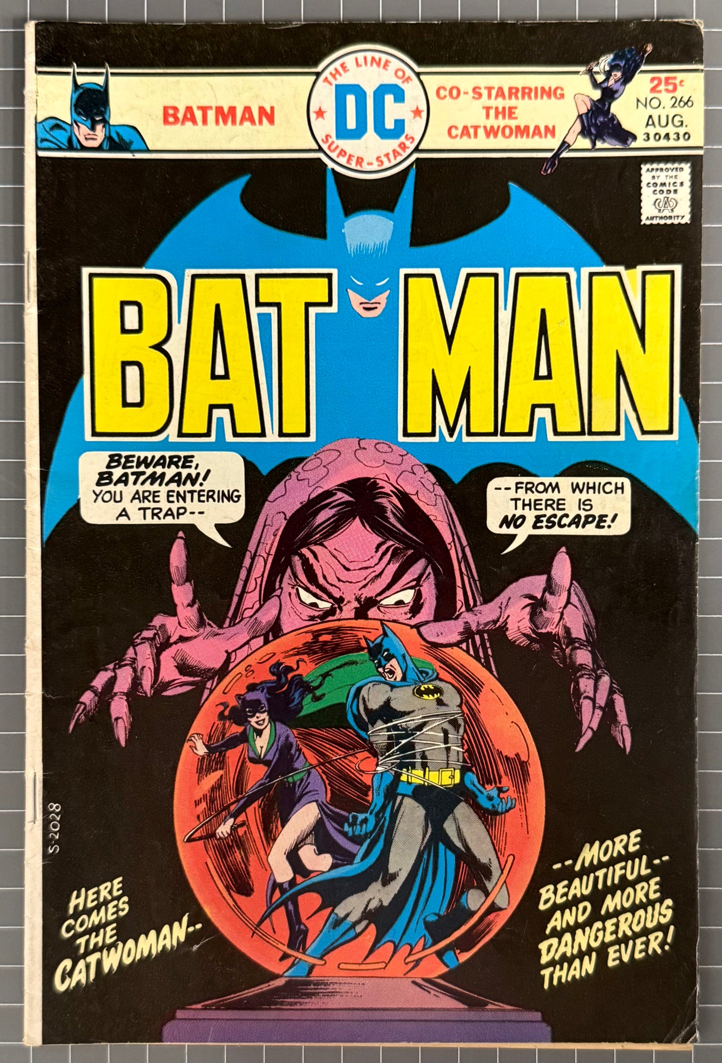 BATMAN #266 [DC COMICS] *DICK GIORDANO CATWOMAN COVER* 1975 FN-