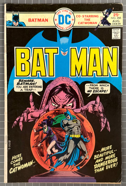 BATMAN #266 [DC COMICS] *DICK GIORDANO CATWOMAN COVER* 1975 FN-