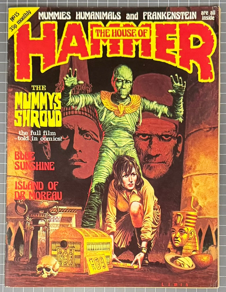 HOUSE OF HAMMER #15 [GENERAL BOOK] HORROR MAGAZINE 1977 FN/VF