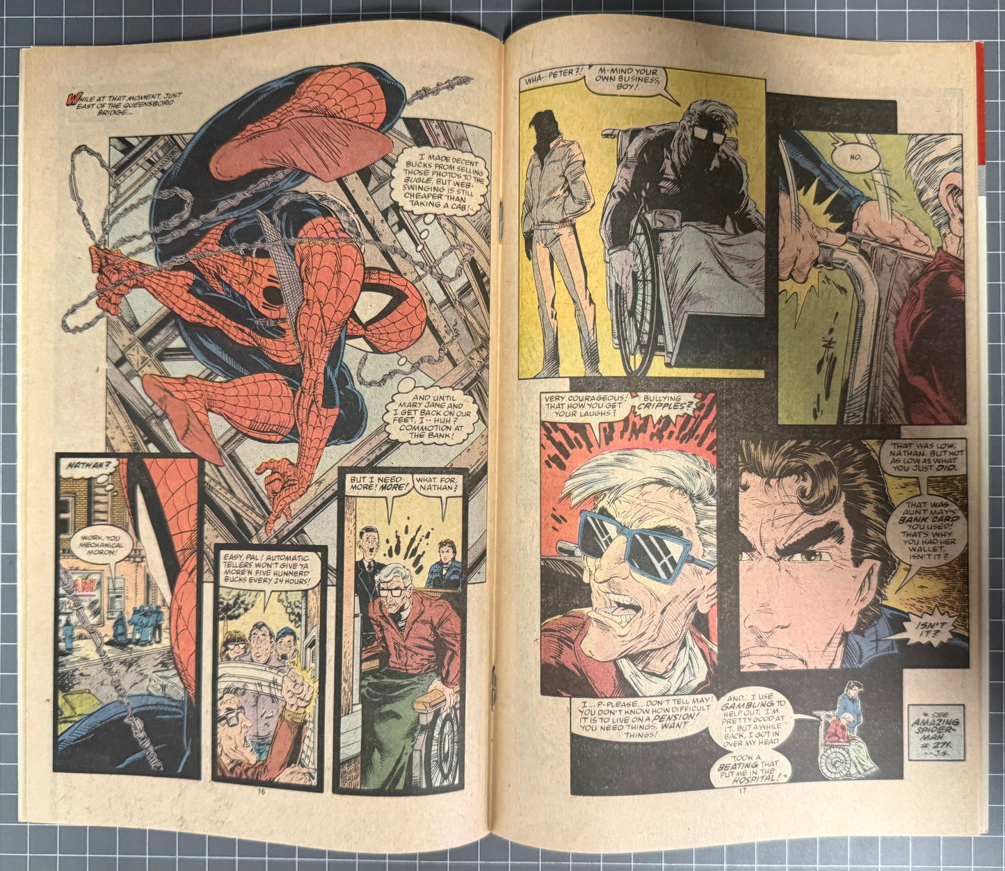 🔑 THE AMAZING SPIDER-MAN #315 [MARVEL COMICS] *2ND APP. VENOM* 1989 FN-
