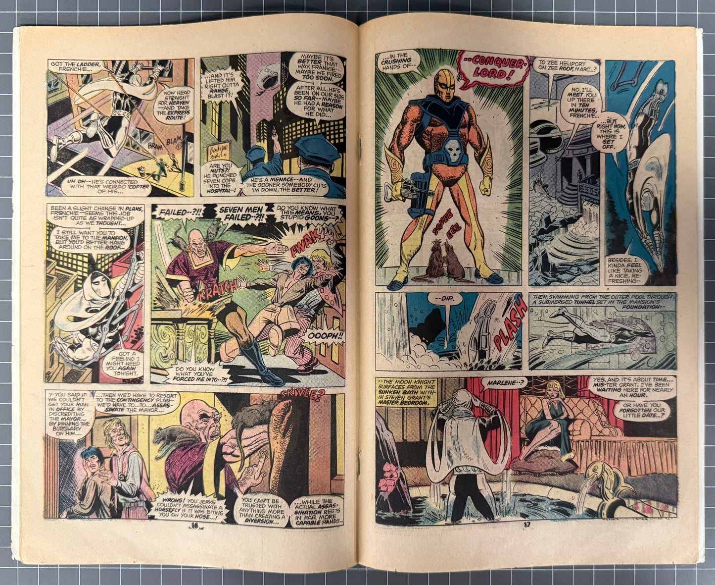 🔑 MARVEL SPOTLIGHT #28 [MARVEL] NEWSSTAND COMIC *1ST SOLO MOON KNIGHT* 1976 VG-