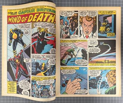 CAPTAIN BRITAIN #7 [MARVEL UK] COMIC MAGAZINE *HERB TRIMPE* 1976 VF