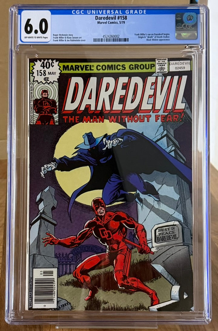 🔑 DAREDEVIL #158 CGC 6.0 [MARVEL COMICS] *1ST FRANK MILLER* 1979