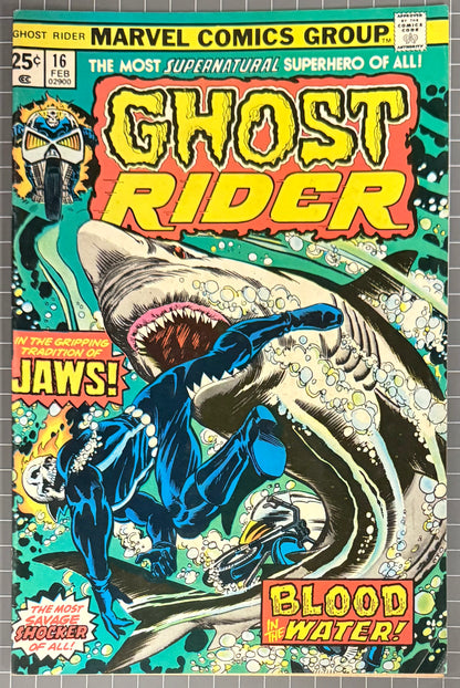 GHOST RIDER #16 [MARVEL COMICS] DIRECT 1976 FN