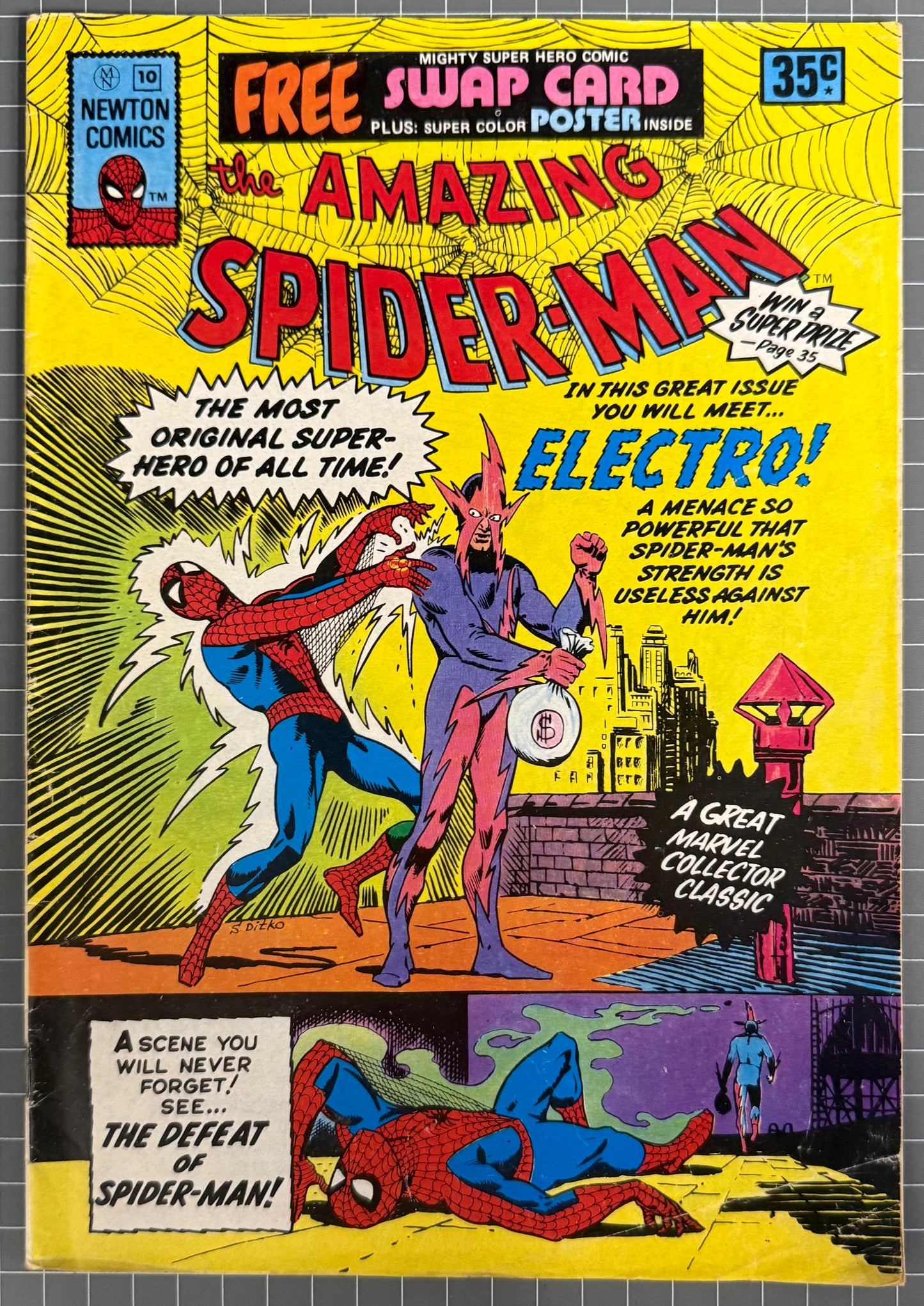 🔑 THE AMAZING SPIDER-MAN #10 [NEWTON COMICS] AUSTRALIAN *1ST APP. ELECTRO* 1975
