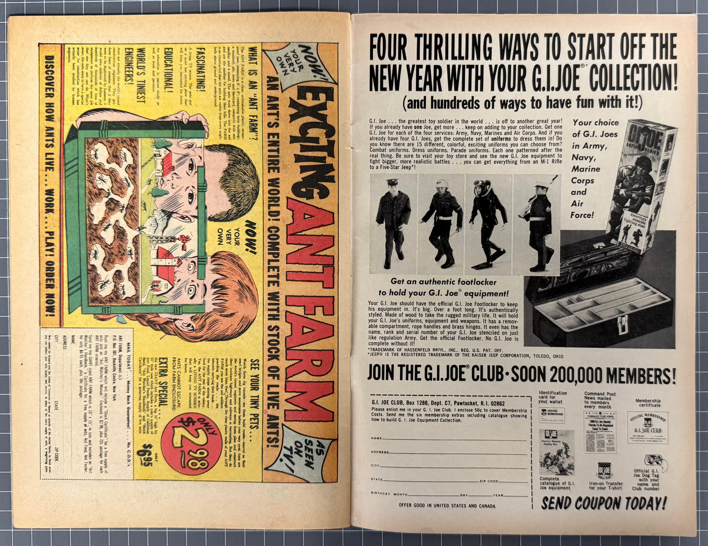 🔑 JUSTICE LEAGUE OF AMERICA #43 [DC COMICS] *ROYAL FLUSH GANG* 1966 VG/FN